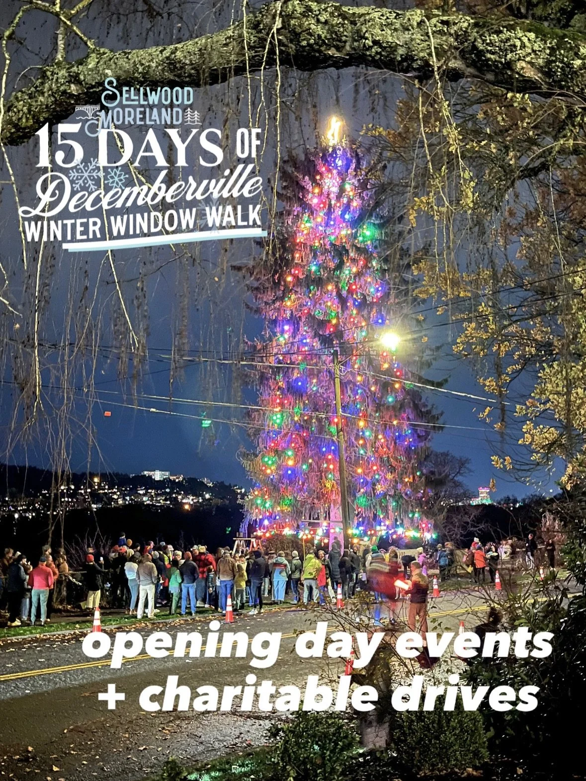 Happy Small Business Saturday + the first day of Sellwood Moreland&rsquo;s 15 Days of Decemberville! 

The neighborhood is brimming with events this weekend and our Winter Window Walk voting officially starts today! Check out any participating busine