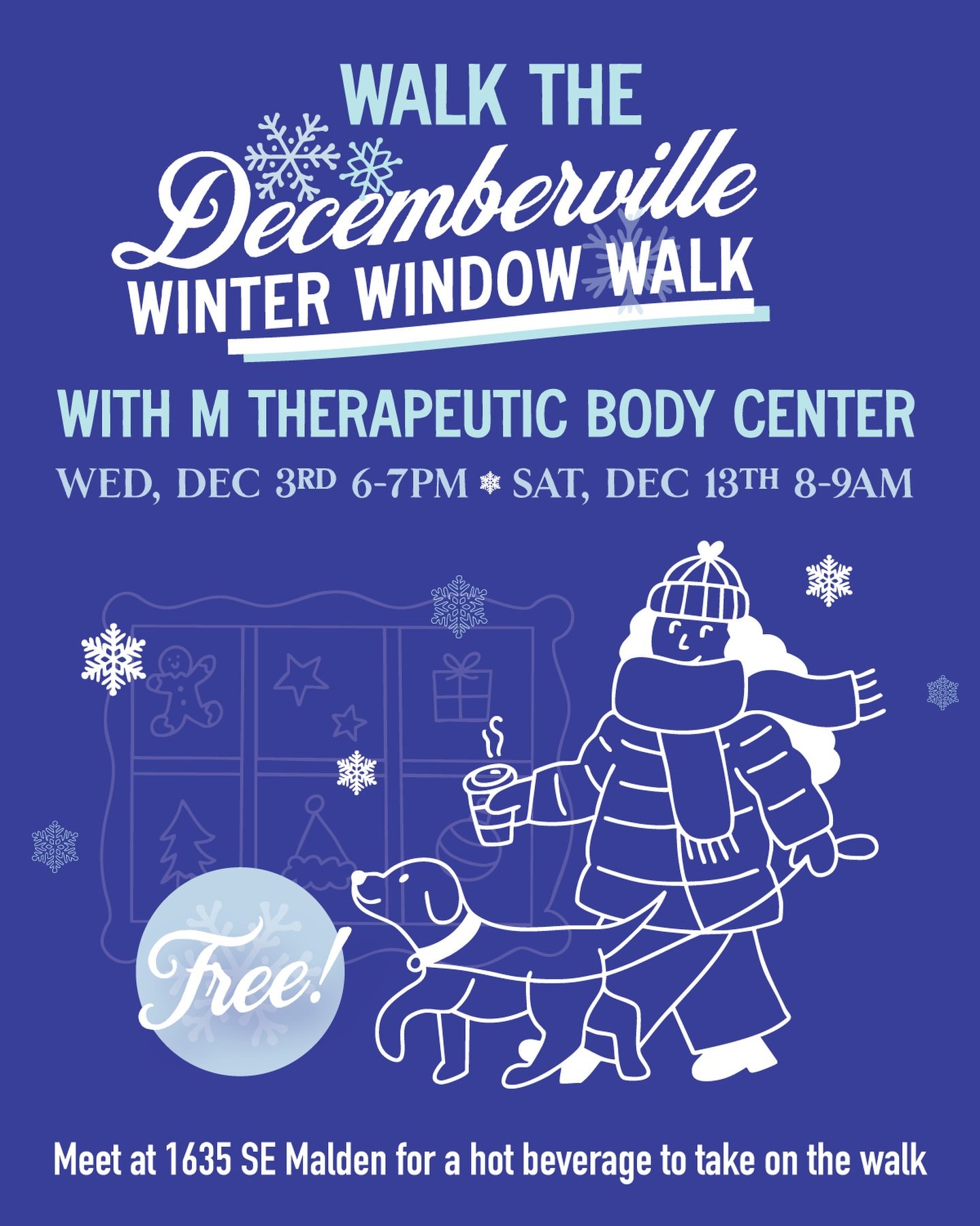 TONIGHT! A festive group stroll through Sellwood Moreland following the Interactive walking map of the Decemberville Winter Windows. Bundle up, meet new friends or bring your besties- a wonderful way to soak in the season and share some cheer!

See y