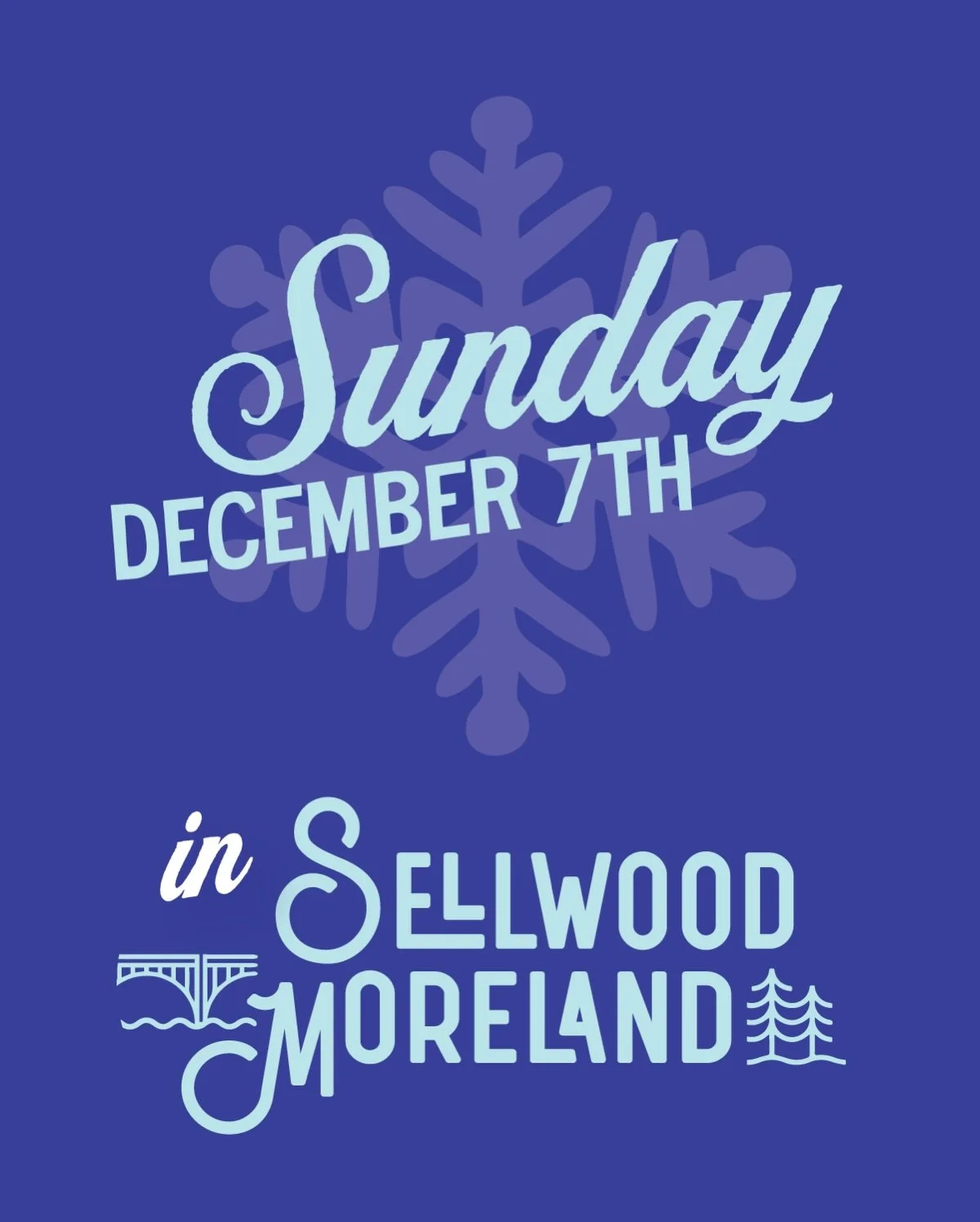 Next up &mdash; Sunday&rsquo;s events to round out the festive weekend!

❄️ Photos with Santa @oodleskids featuring prize wheel by @lathrop_ortho &mdash; Bring your own camera, your wish list, and come meet the big guy! 

❄️ Super Market Art Opening 
