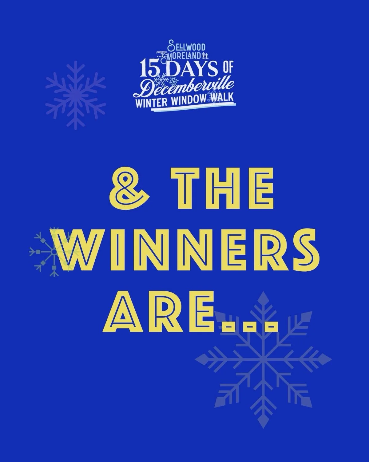 Here are your winners for our inaugural Decemberville Winter Window Walk!

Best in Show | Luna Karina Masaya @lunakarinamasaya 
Spirit of Sellwood | Kim&rsquo;s Taekwondo @kimstkdportland 
Best Aesthetic | Adored Vintage @adoredvintage 
Best Theme | 