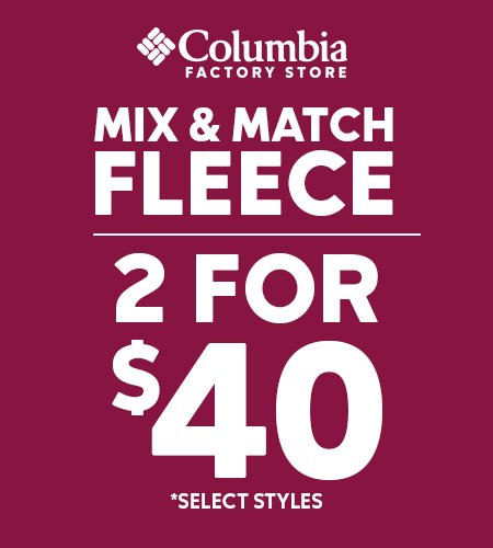 Columbia Factory Store Sale - Mix & Match Fleece