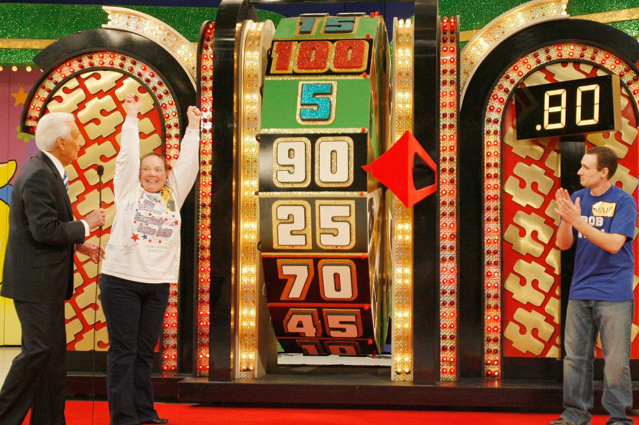 Monty Hall during a section of the game show.