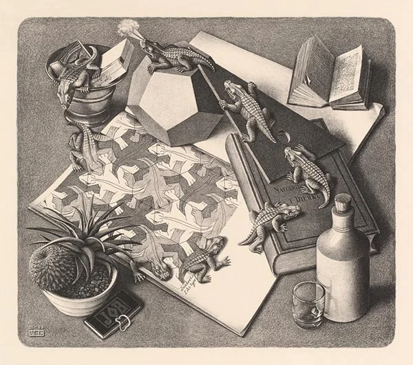Reptiles, 1943, M.C. Escher