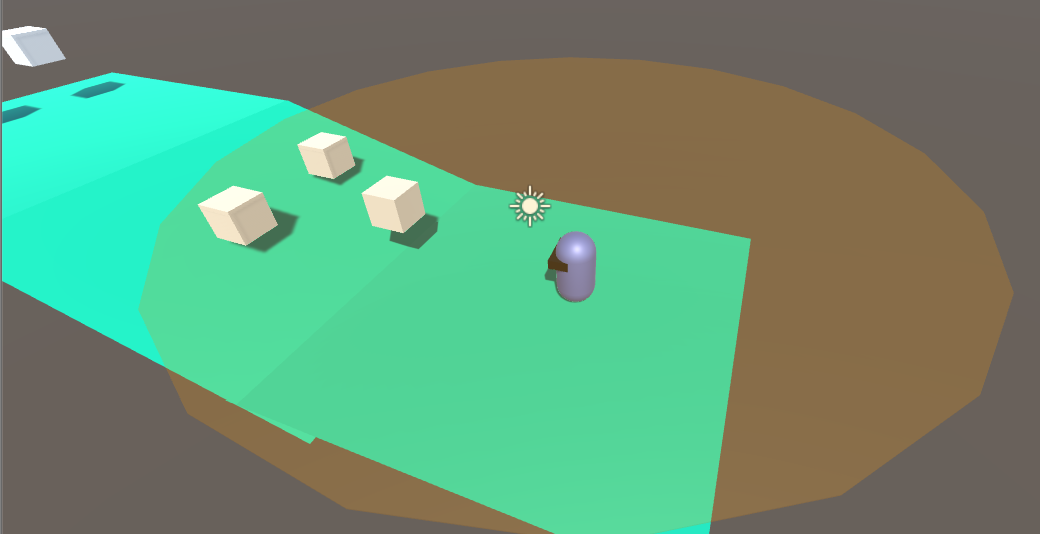This is how the Range Indicator appears in the prototype for Teleportation.