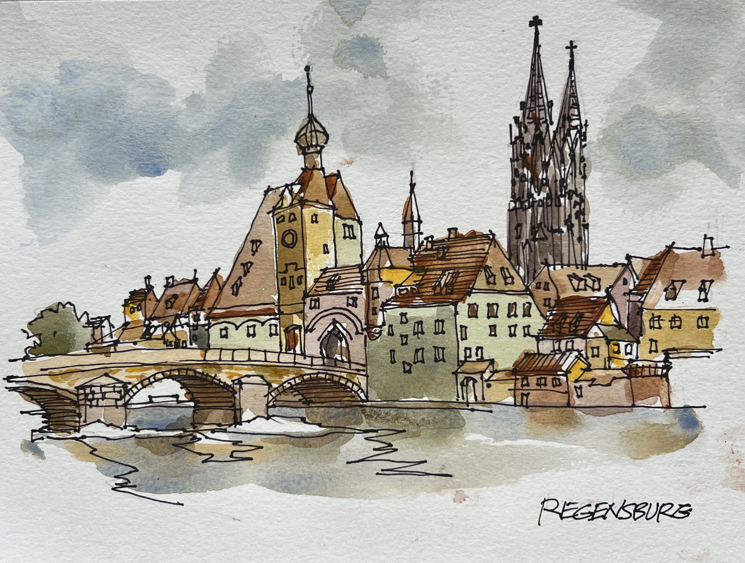 Regensburg waterfront