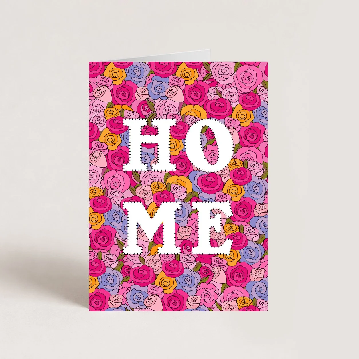Floral Home Card
