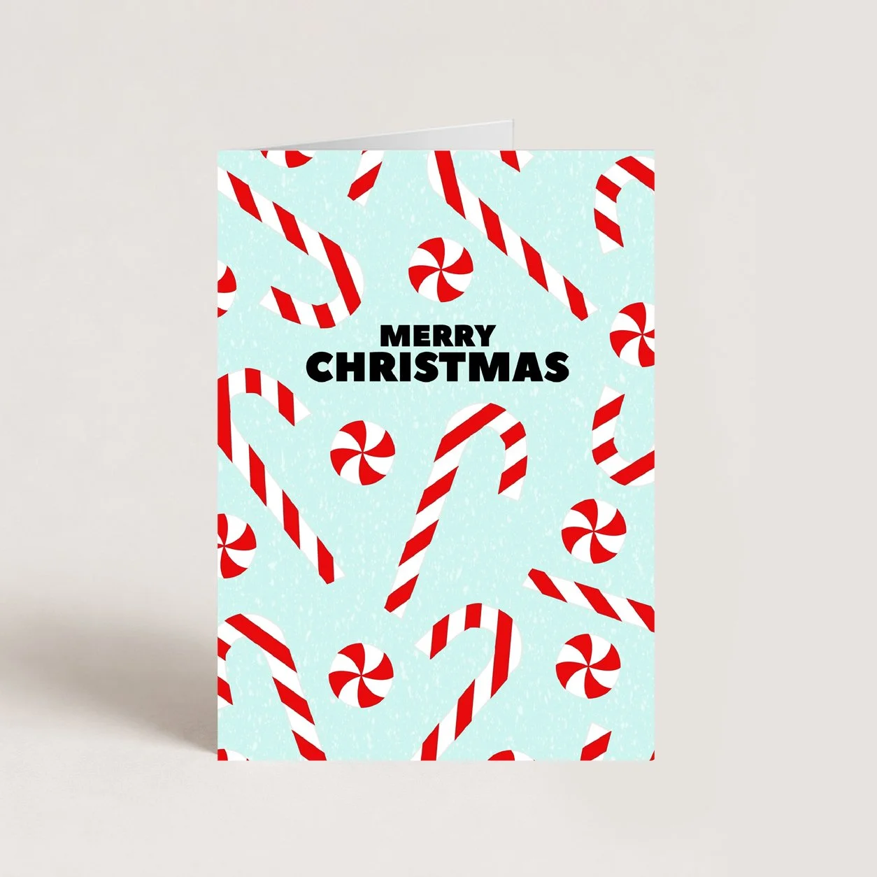 Candy Cane Christmas Card