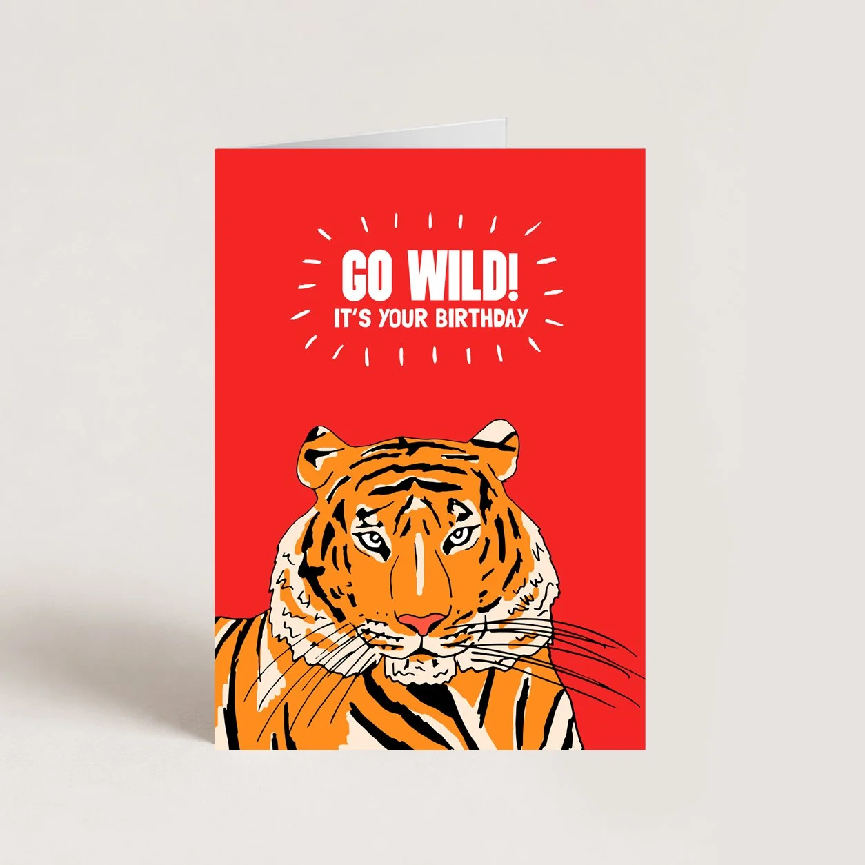 Tiger Birthday Card