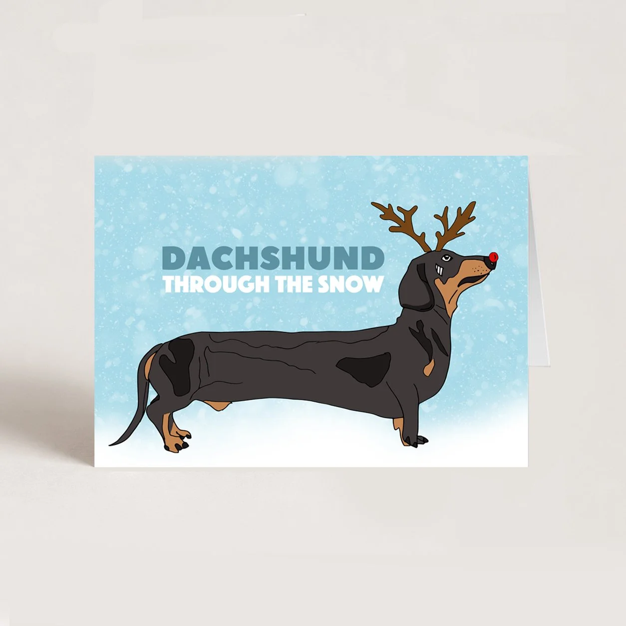 Dachshund Christmas Card