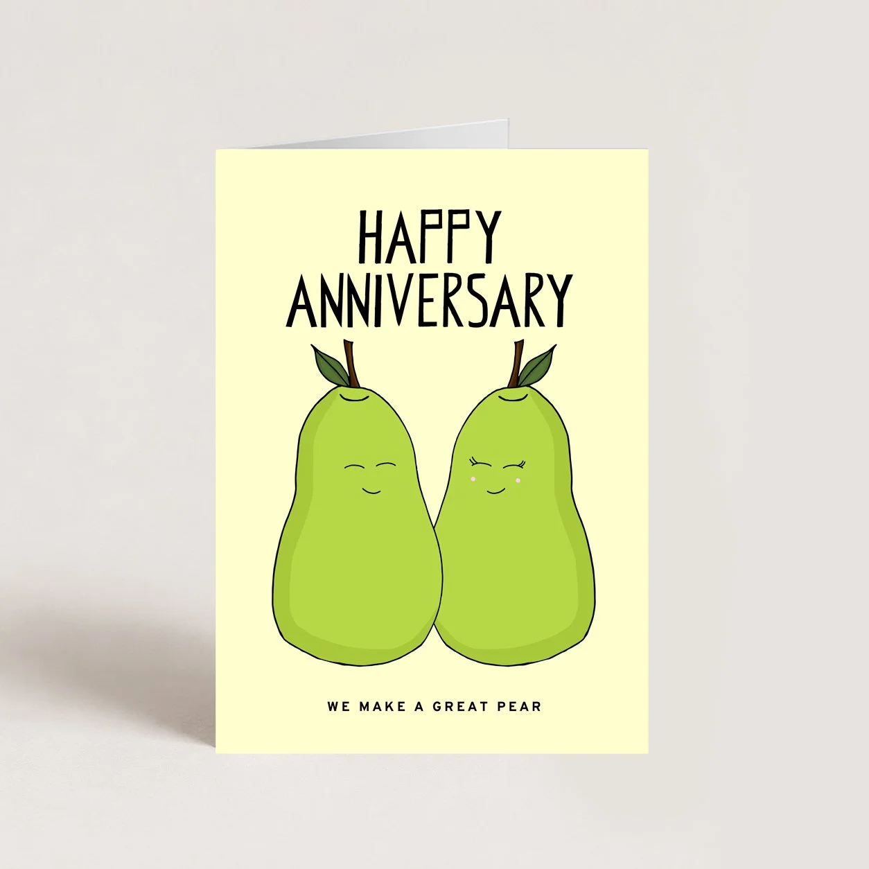 Great Pear Anniversary Card