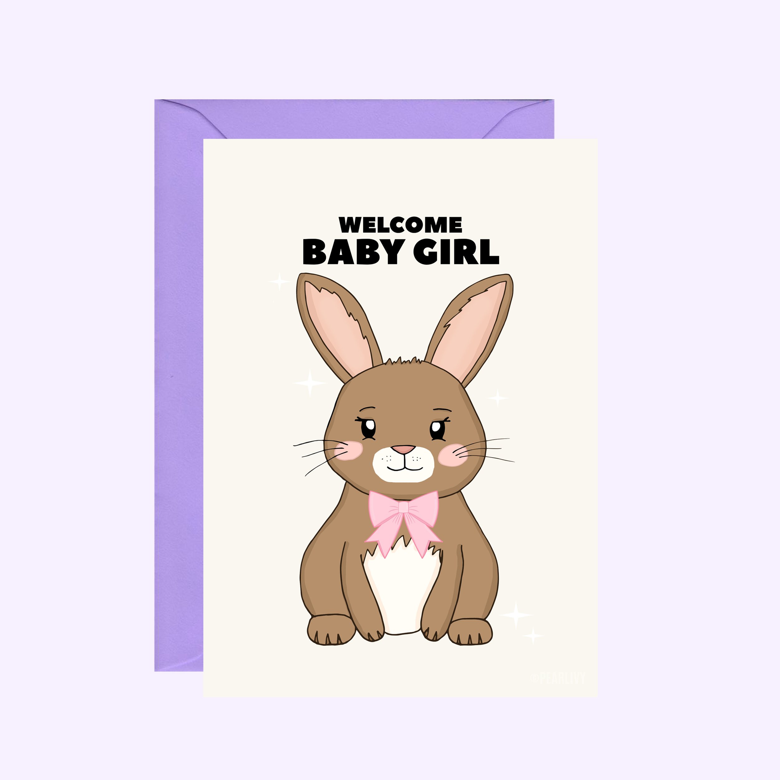 Bunny Baby Girl Card II