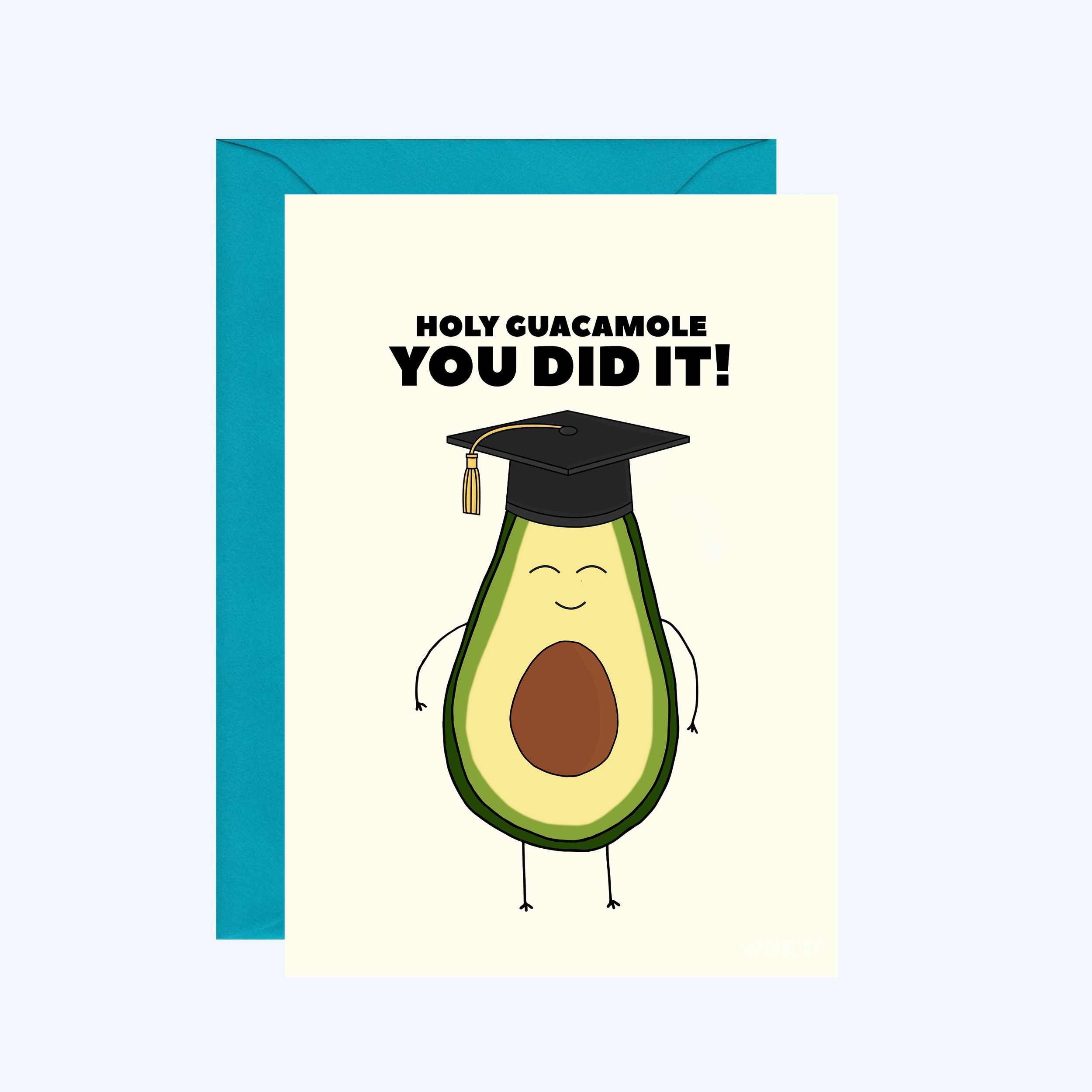 Avocado Graduation Card