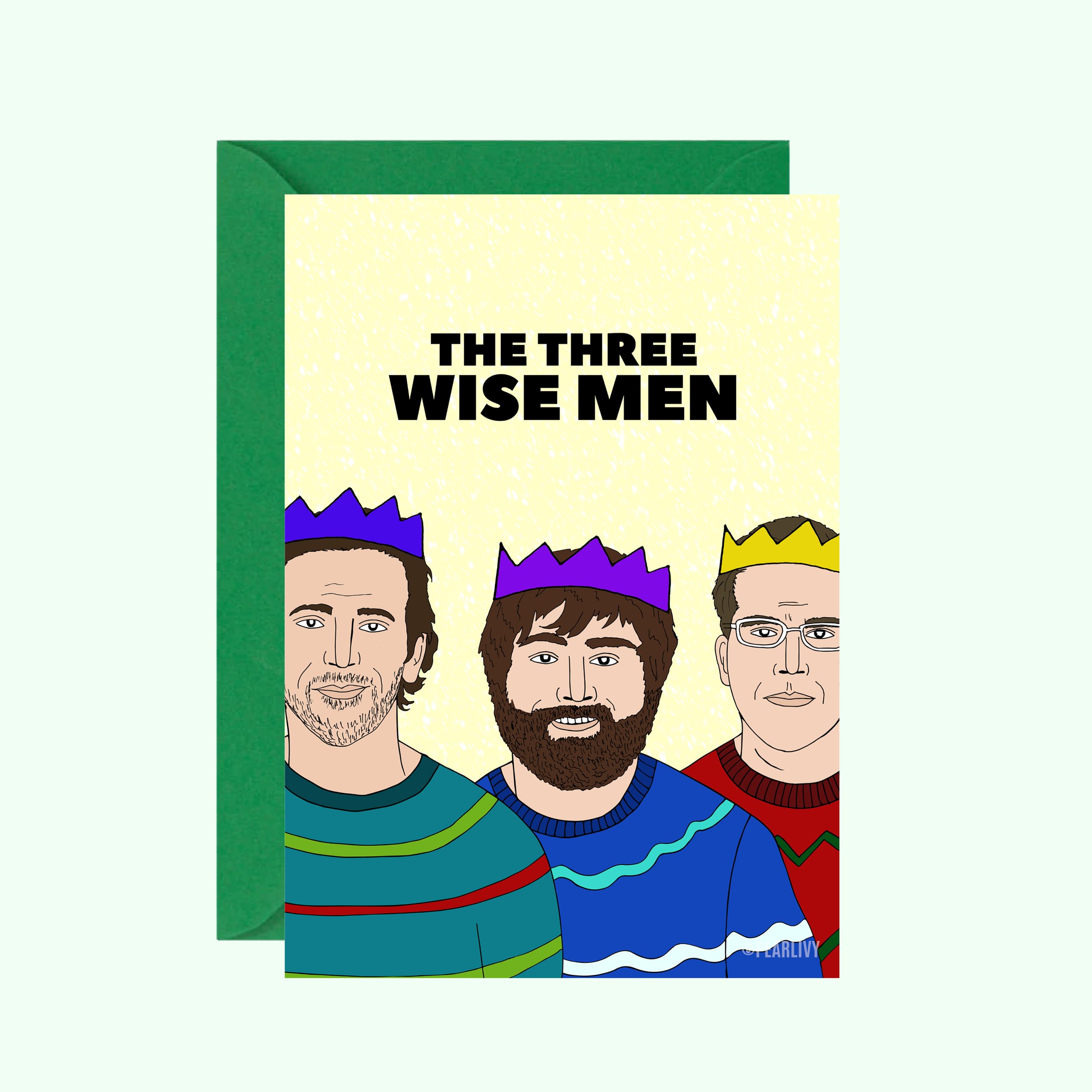 Three Wise Men Christmas Card