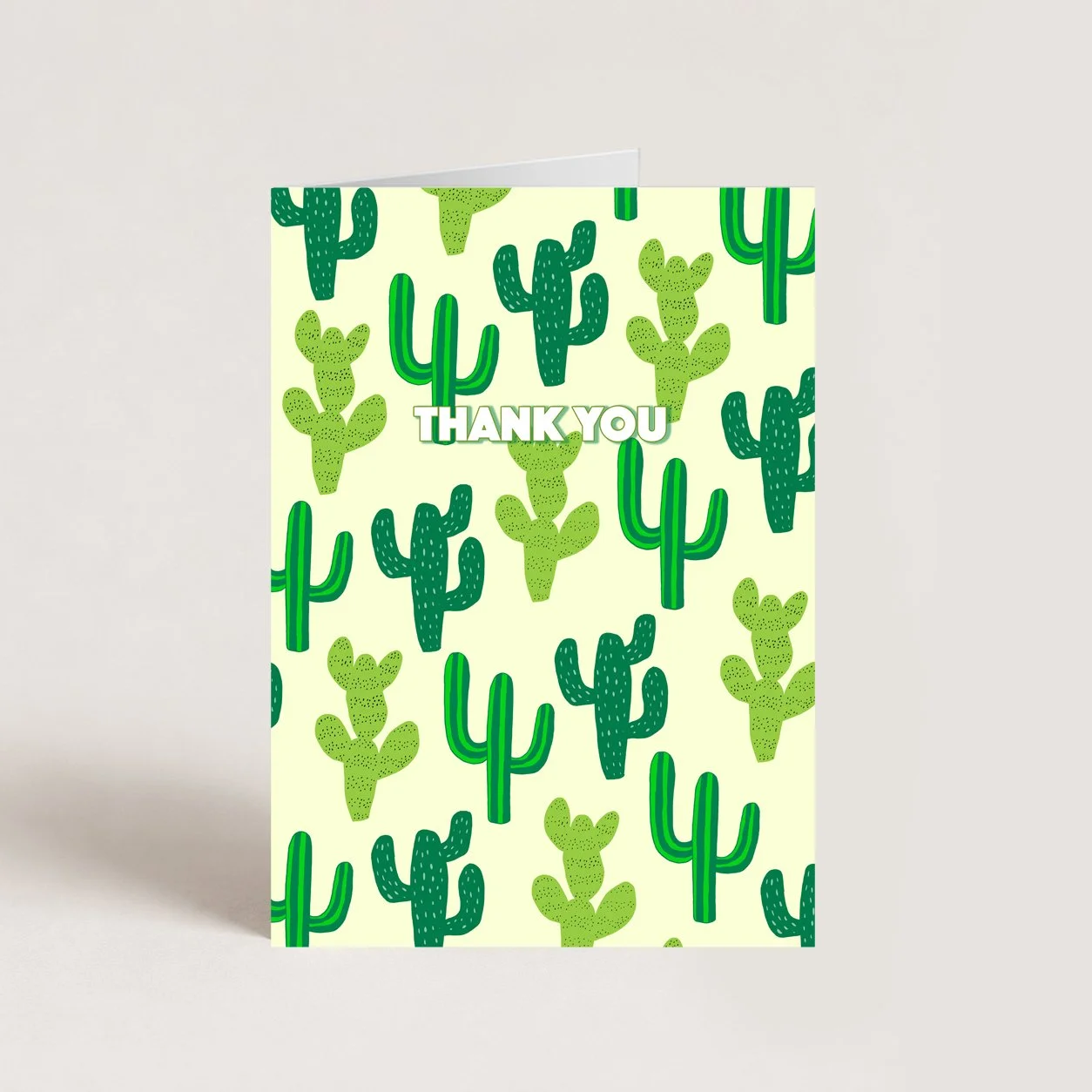 Cactus Thank You Card