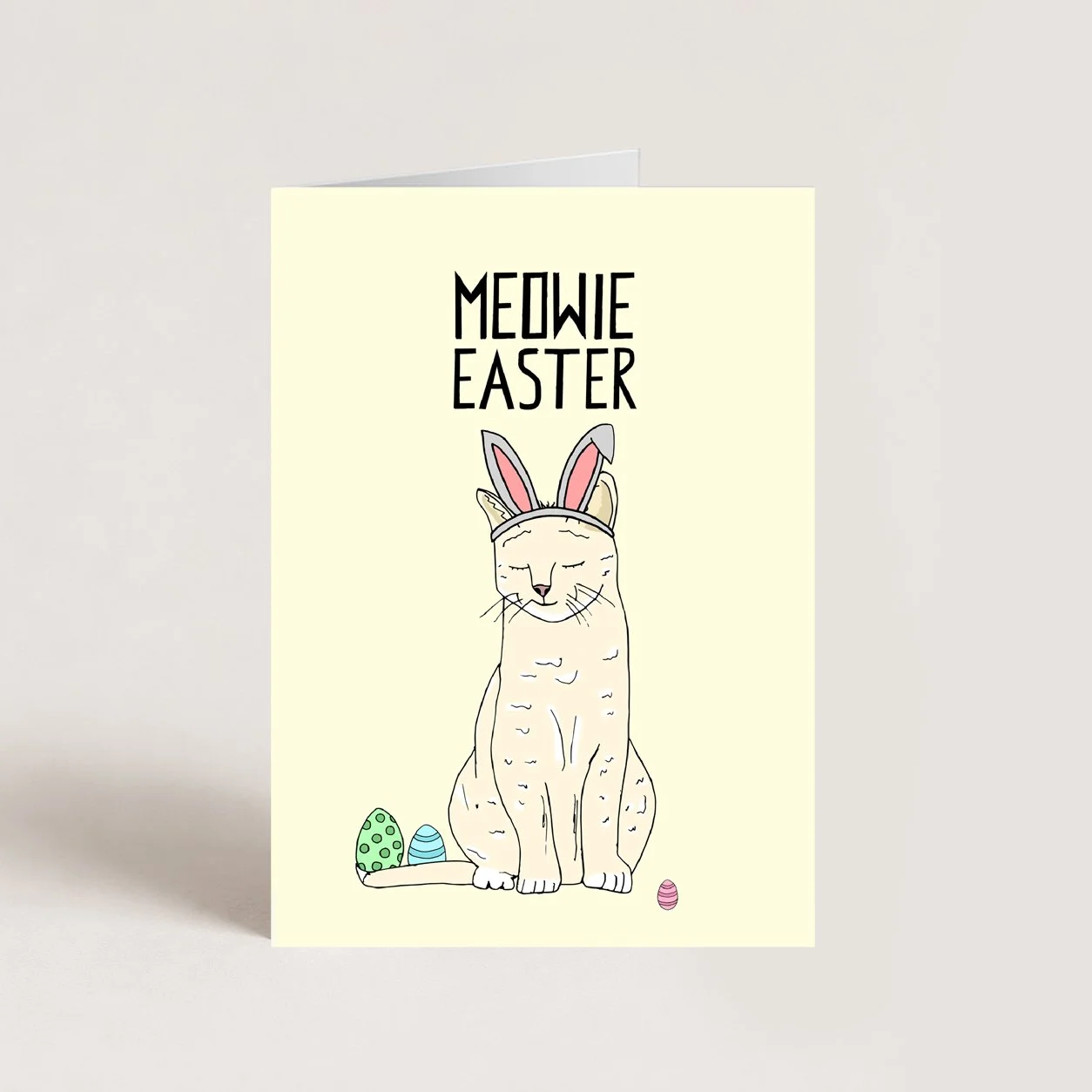 Meowie Easter Card