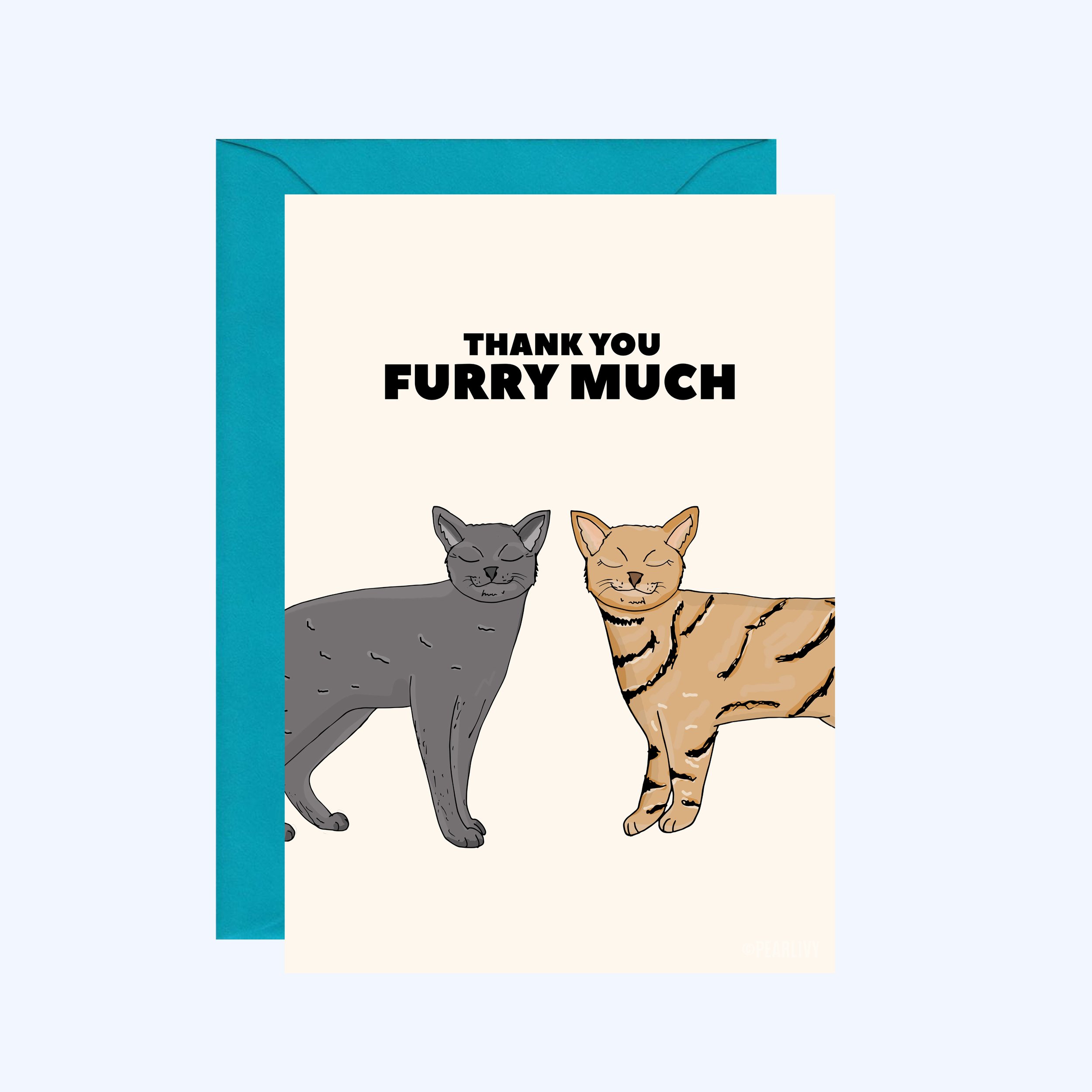 Fur Thank You Card