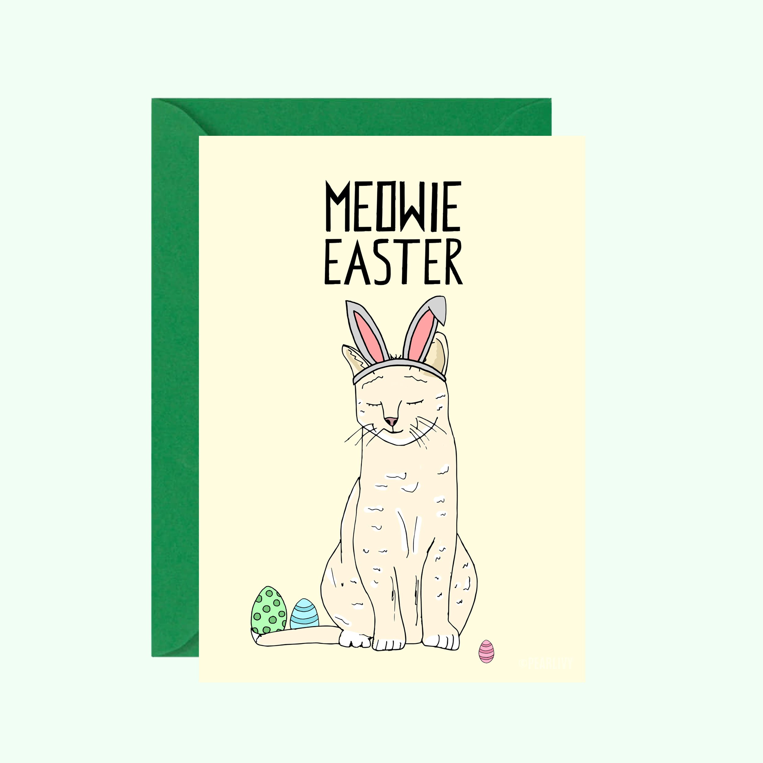 Meowie Easter Card