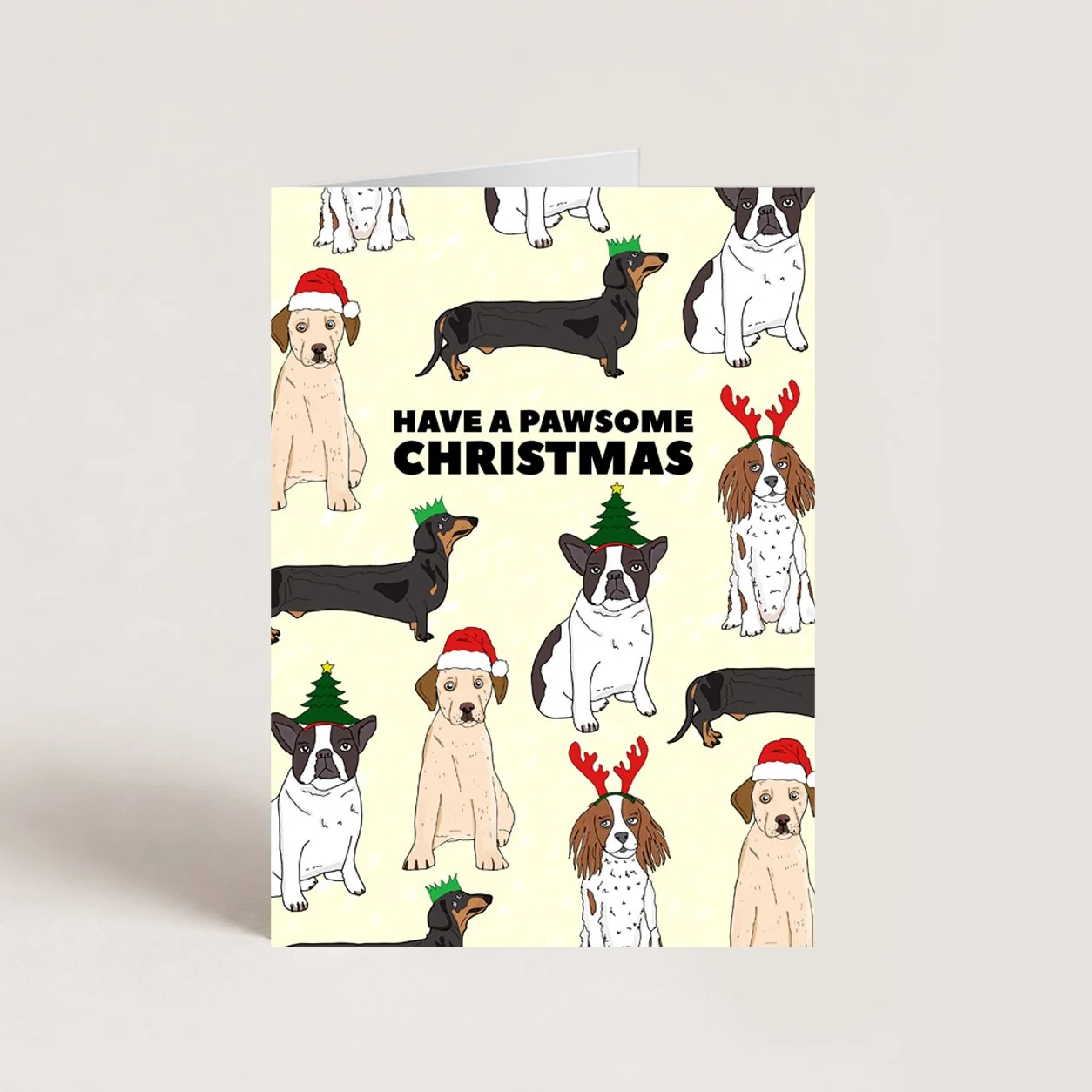 Merry Christmas Dogs Card