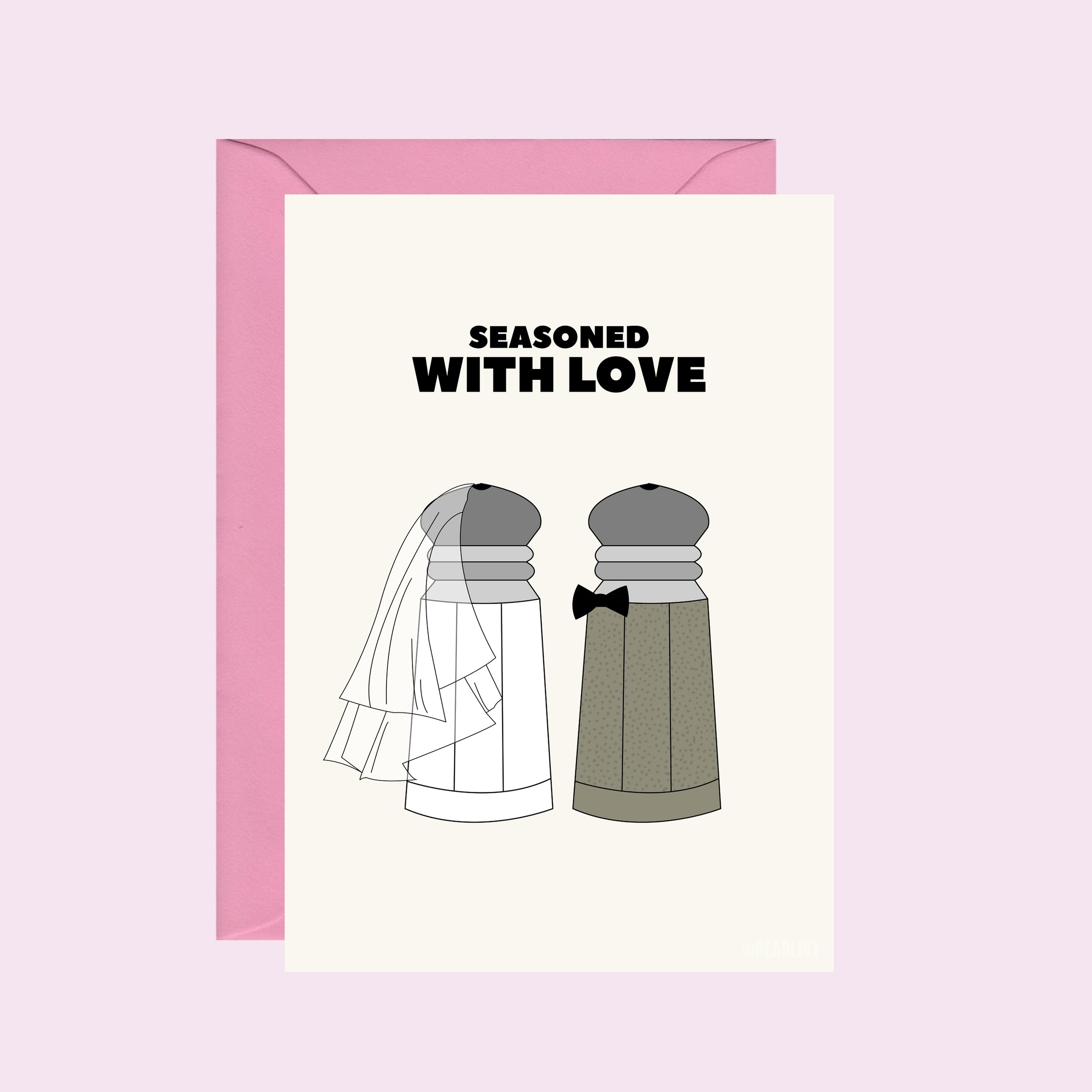 Seasoned with Love Wedding Card