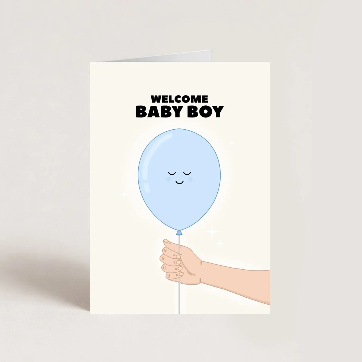 Baby Boy Balloon Card