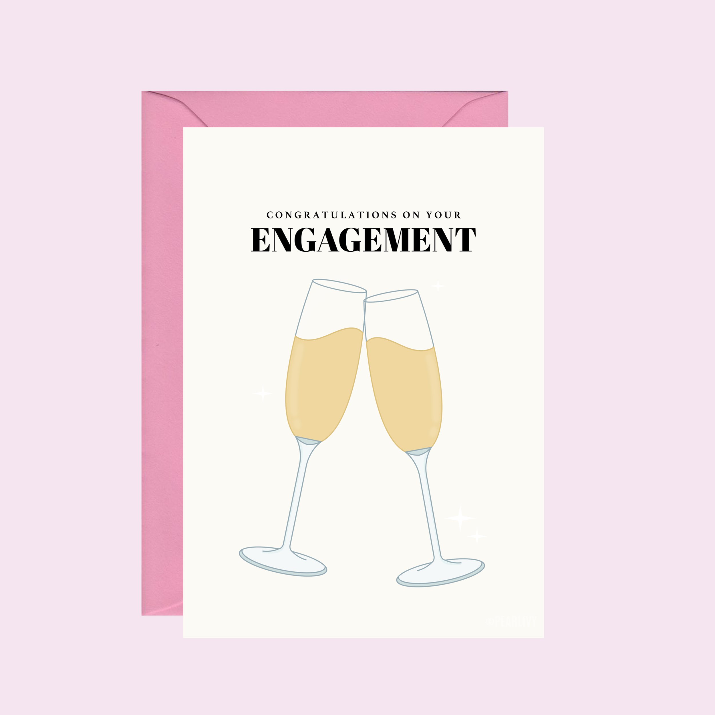 Cheers Engagement Card