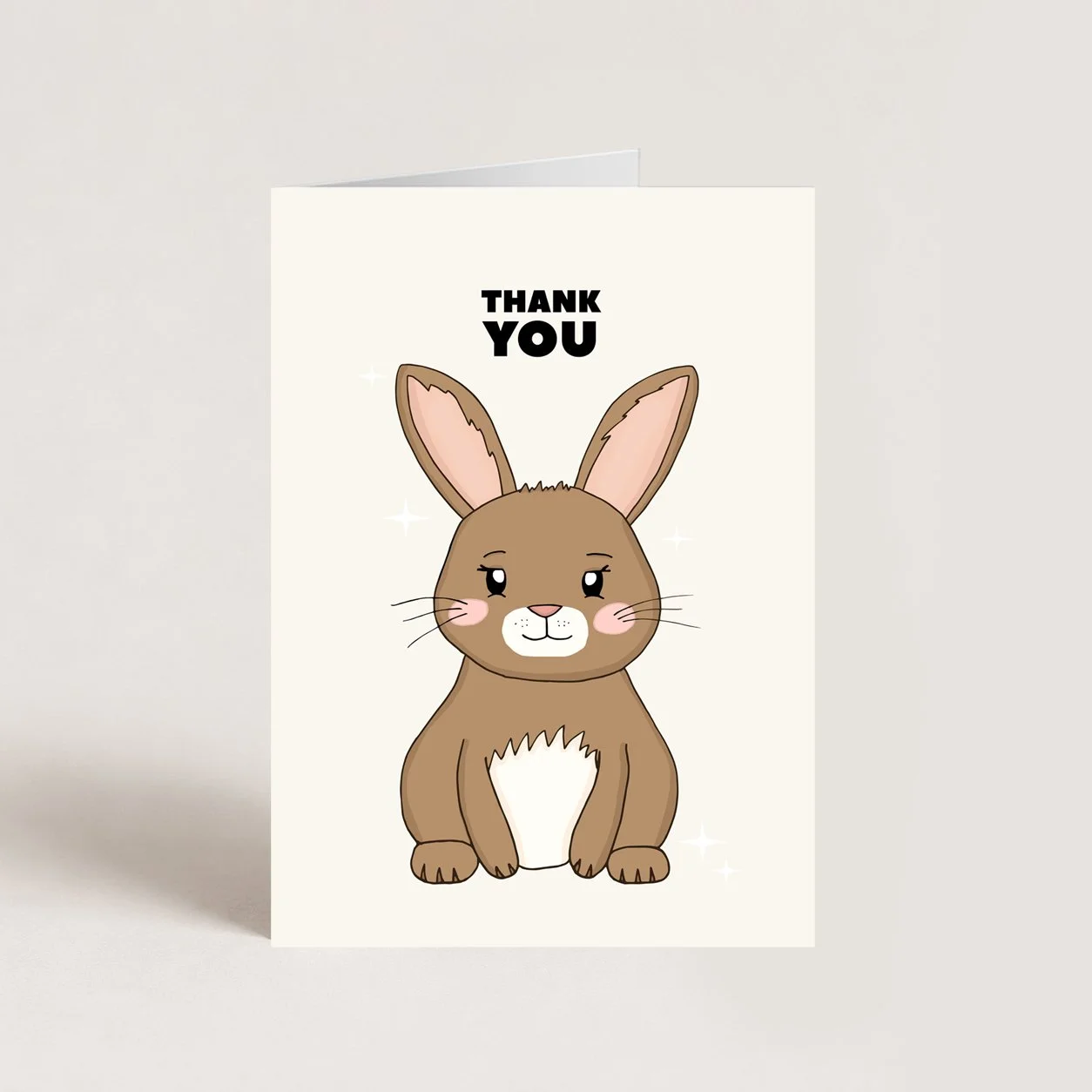 Bunny Thank You Card II