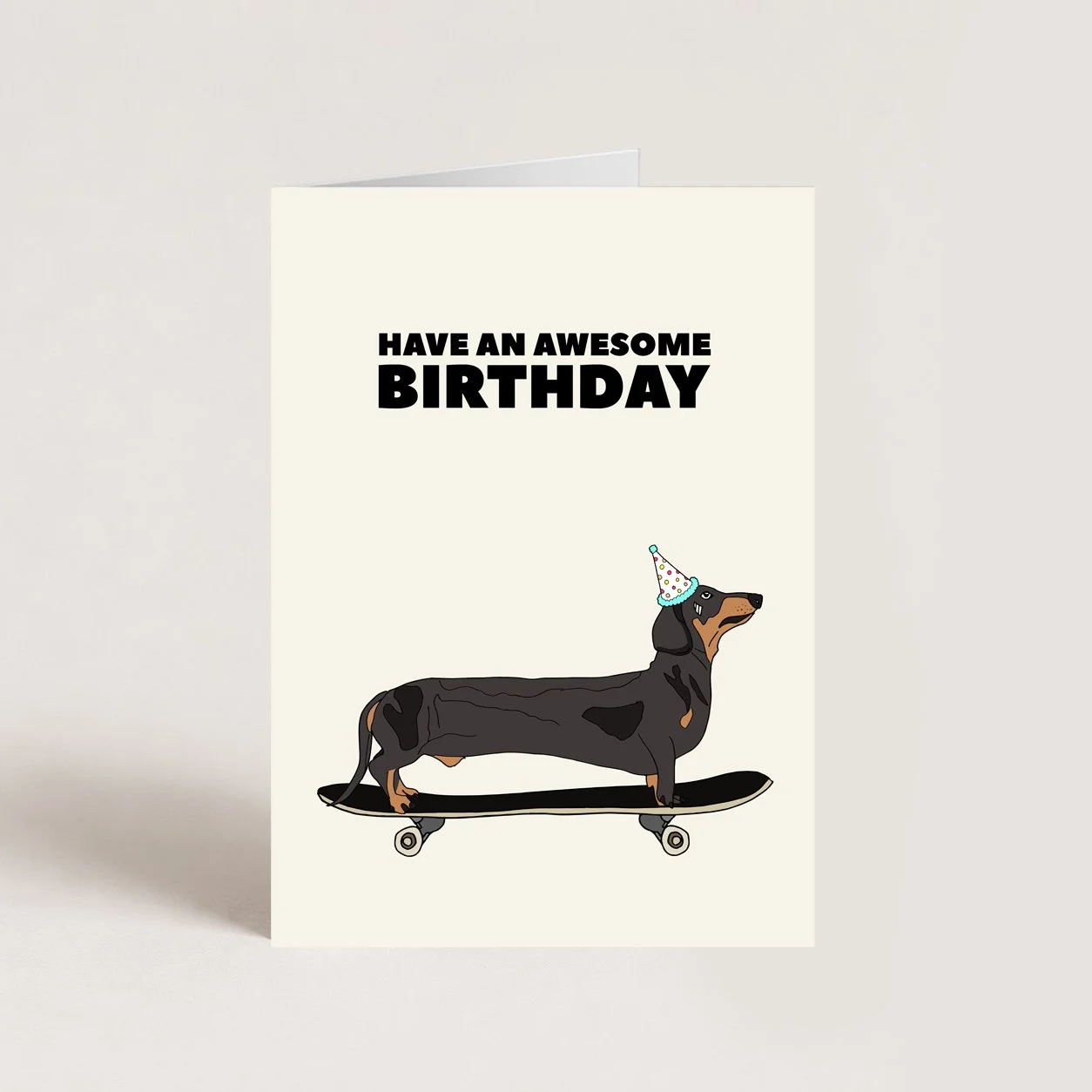 Awesome Dog Birthday Card