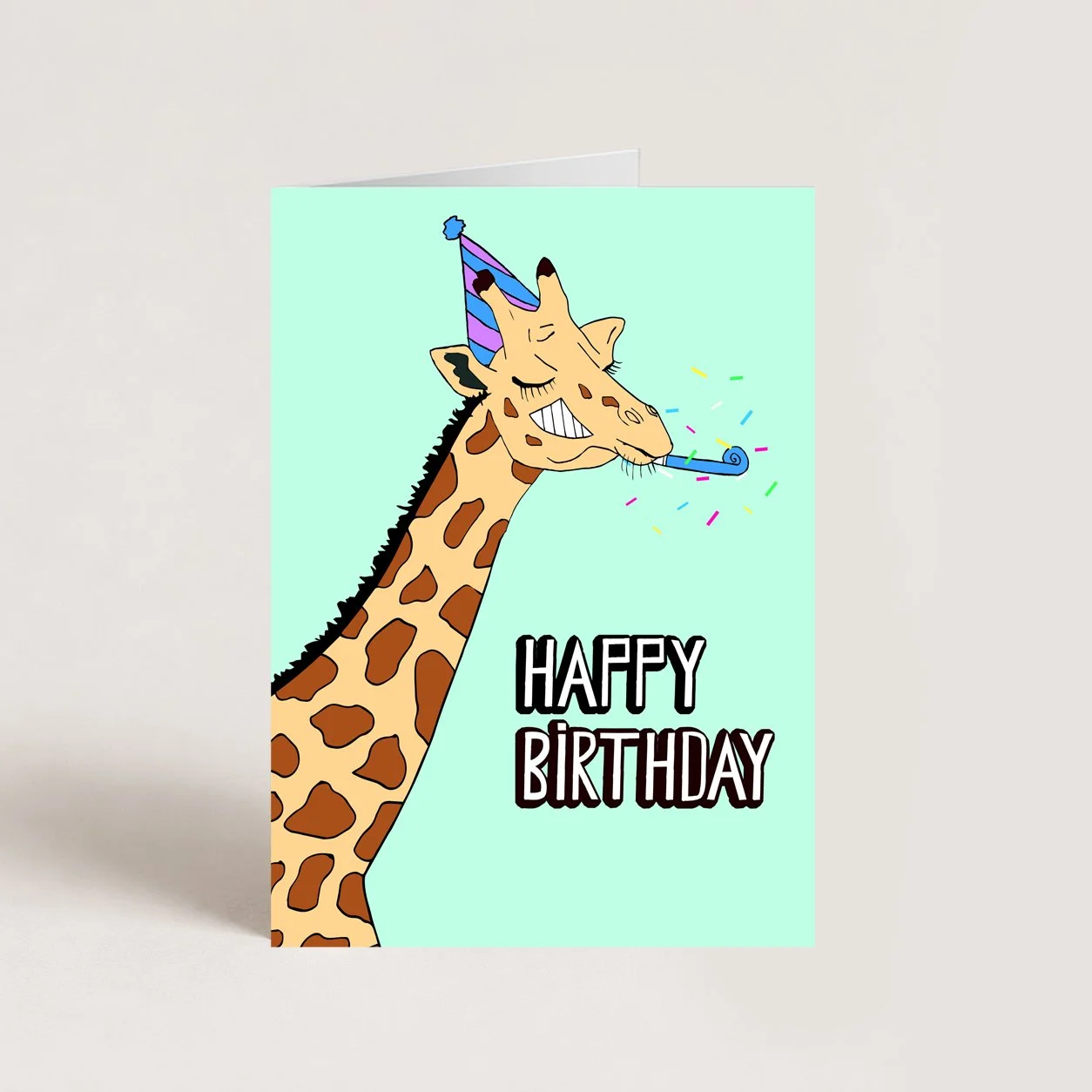 Giraffe Birthday Card