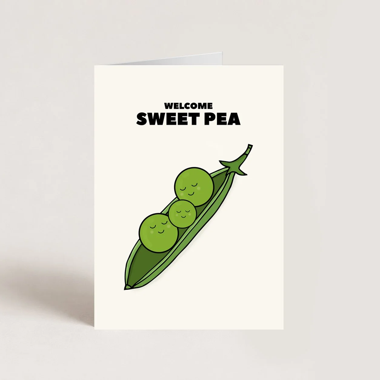 Sweet Pea Baby Card