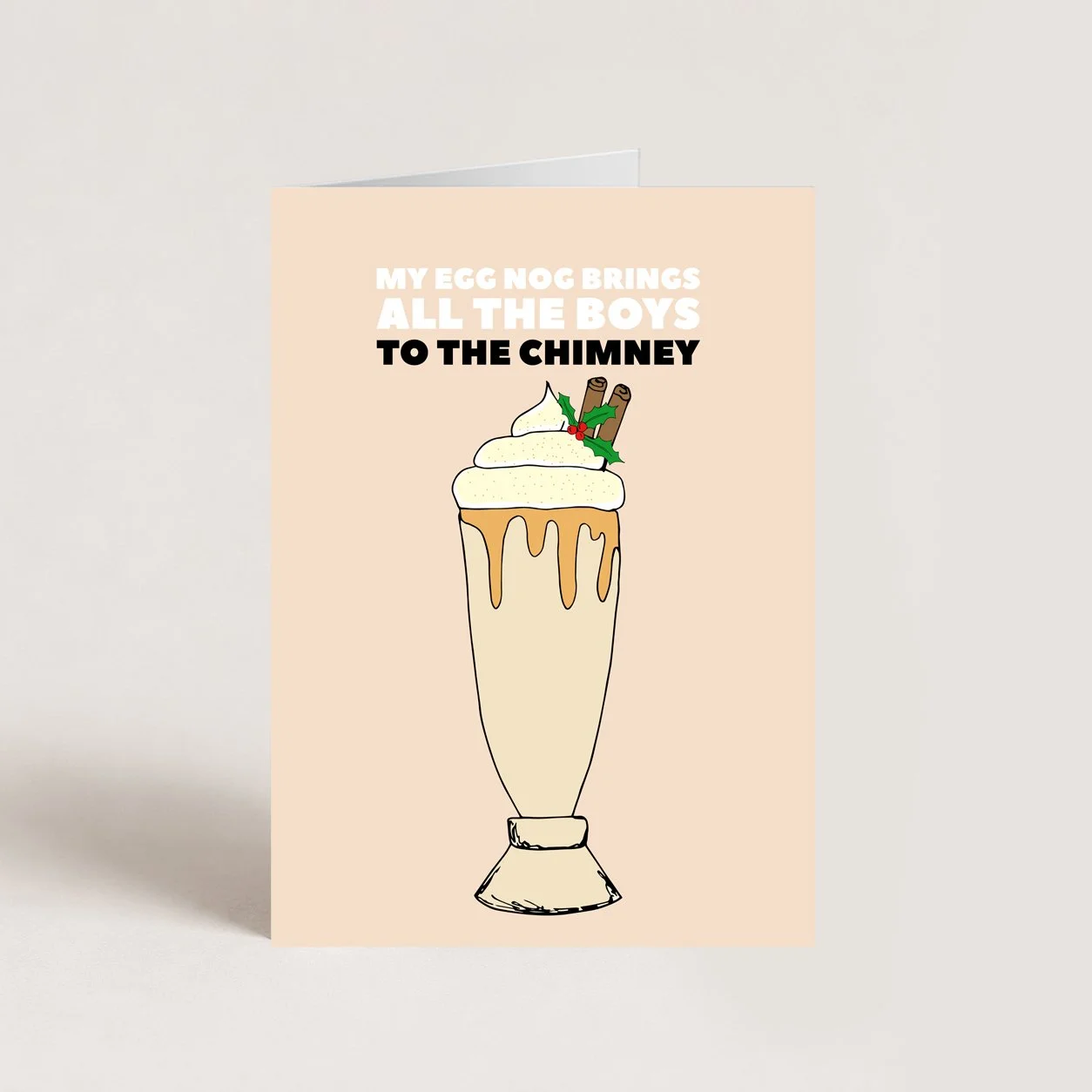 Egg Nog Christmas Card