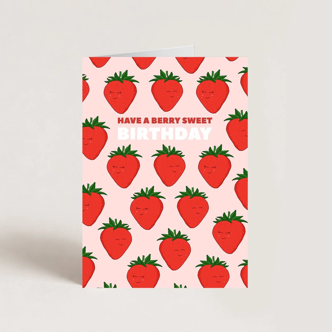 Strawberry Birthday Card