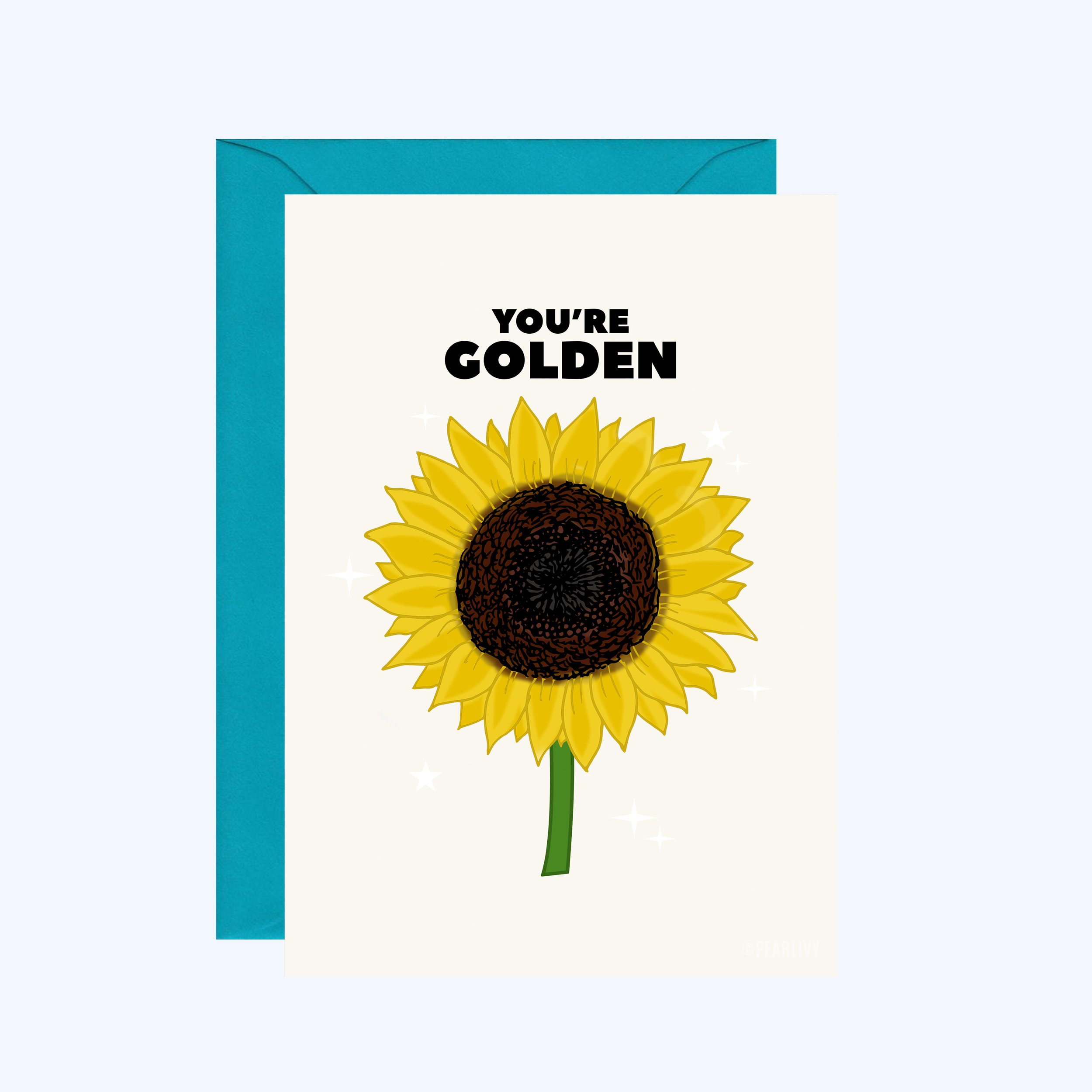 You're Golden Thank You Card