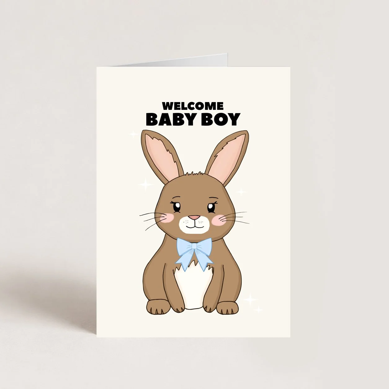 Bunny Baby Boy Card II