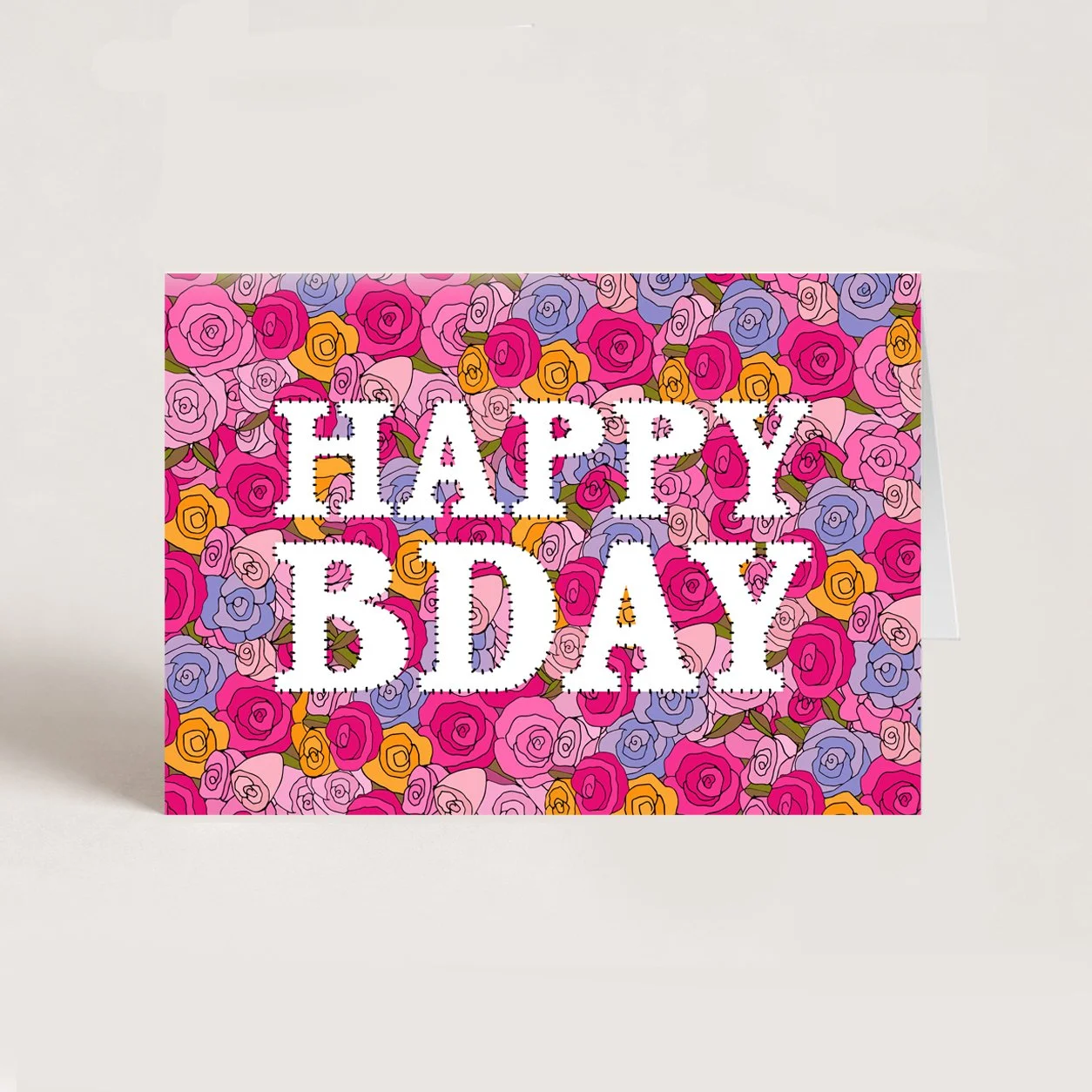Happy Birthday Floral Card