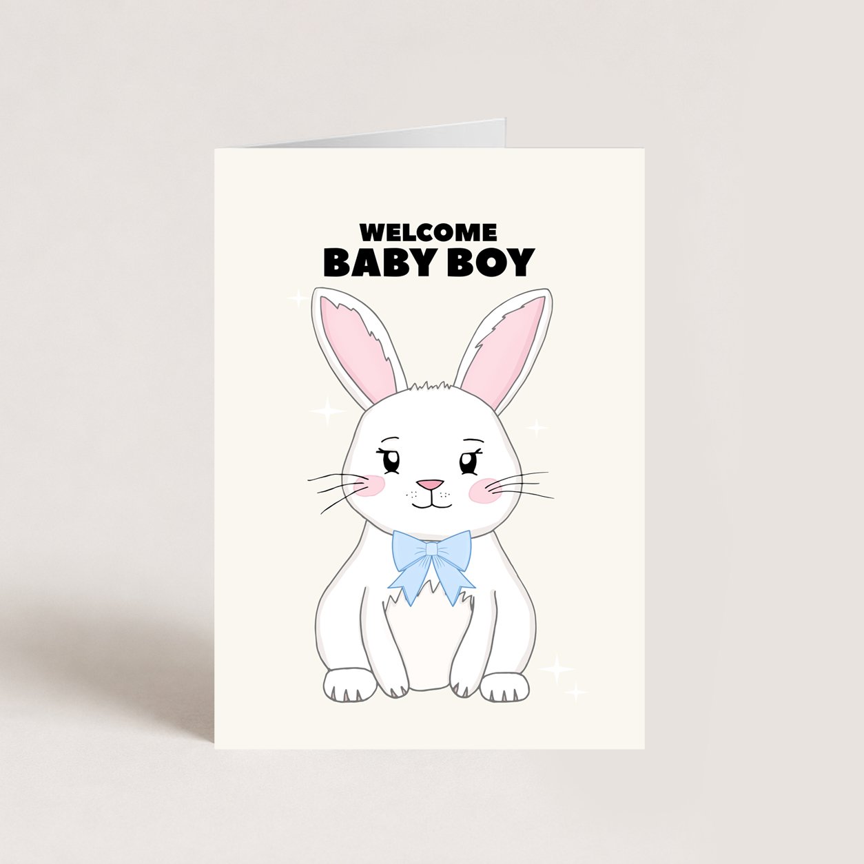 Bunny Baby Boy Card