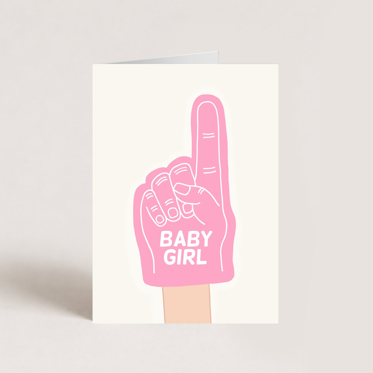 Foam Baby Girl Card
