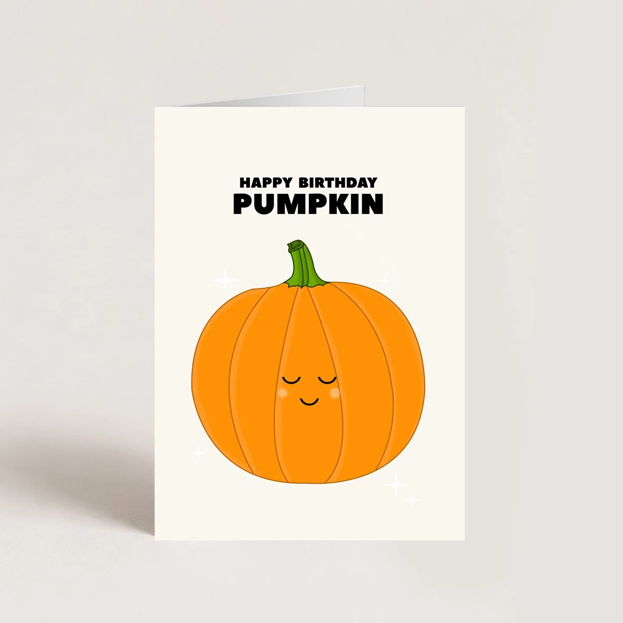 Pumpkin Birthday Card