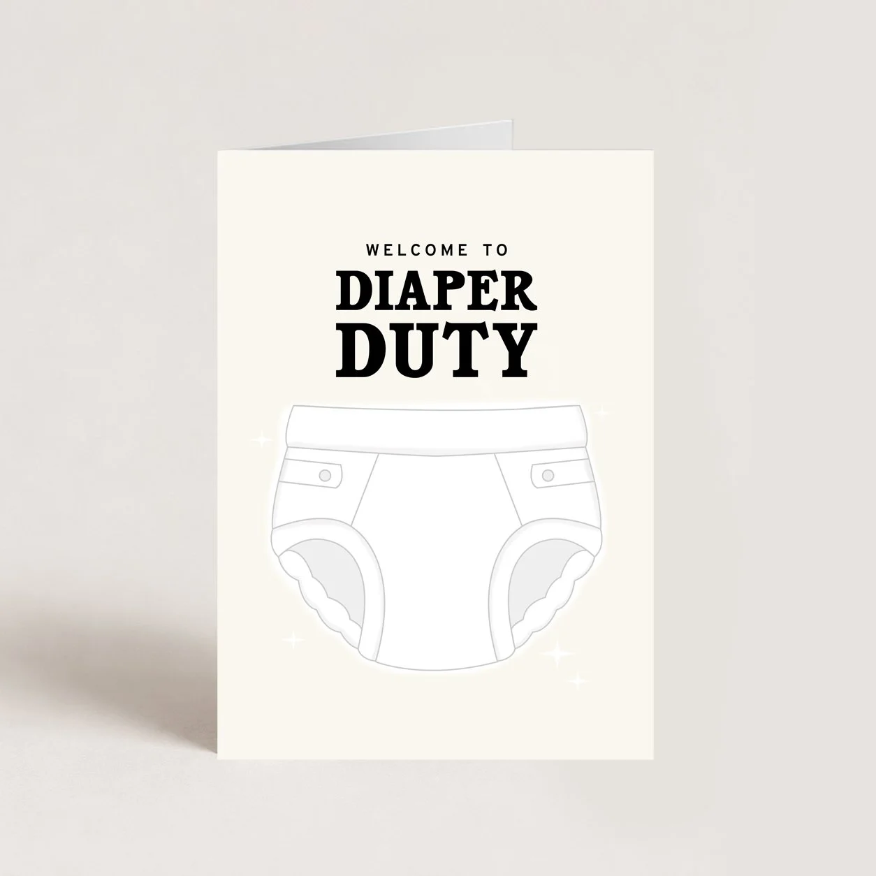 Diaper Duty Baby Card