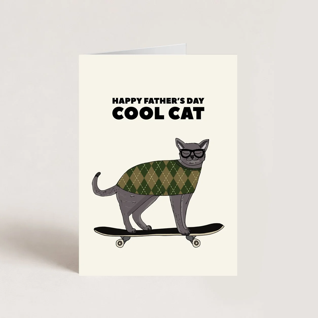 Cool Cat Dad Card