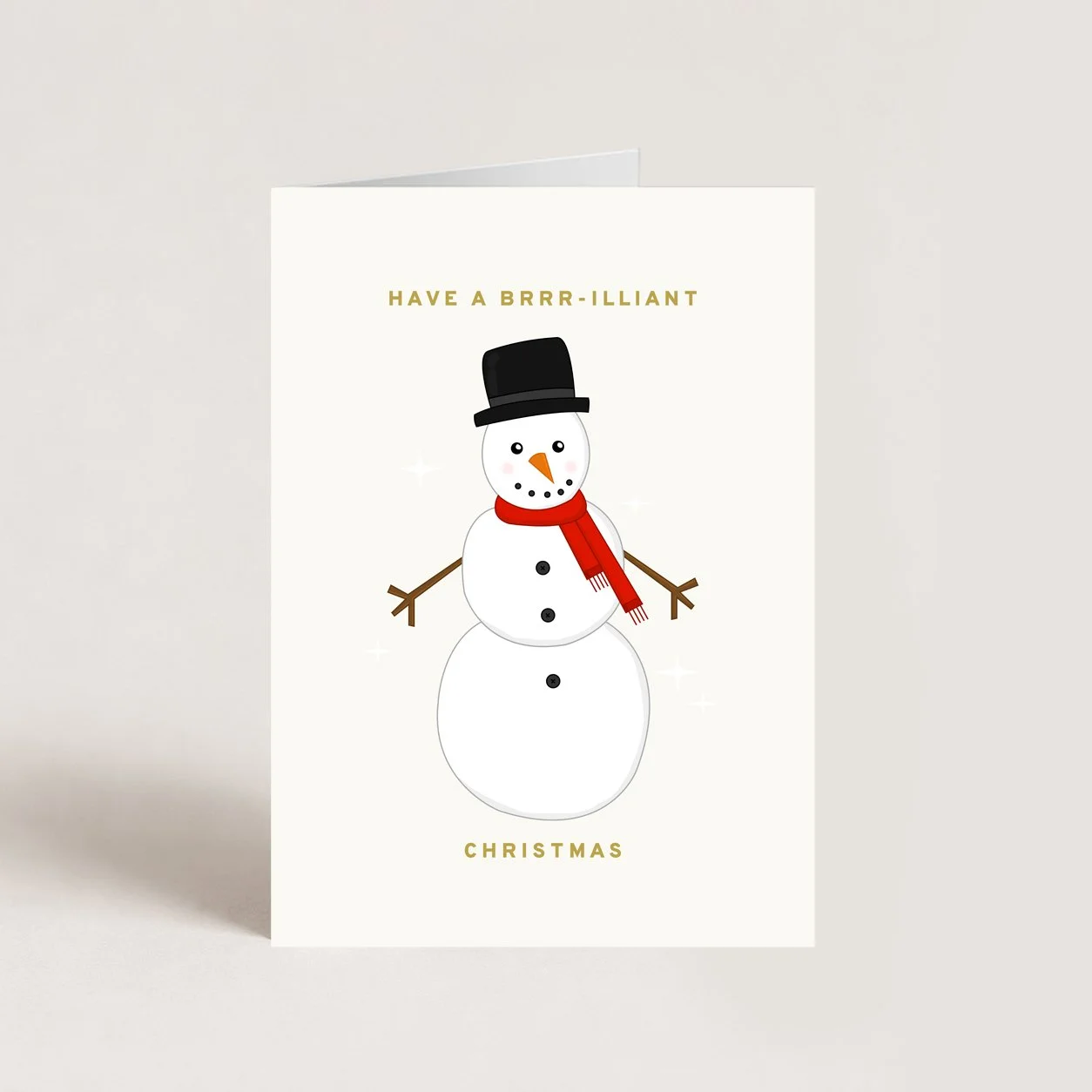 Snowman Christmas Card