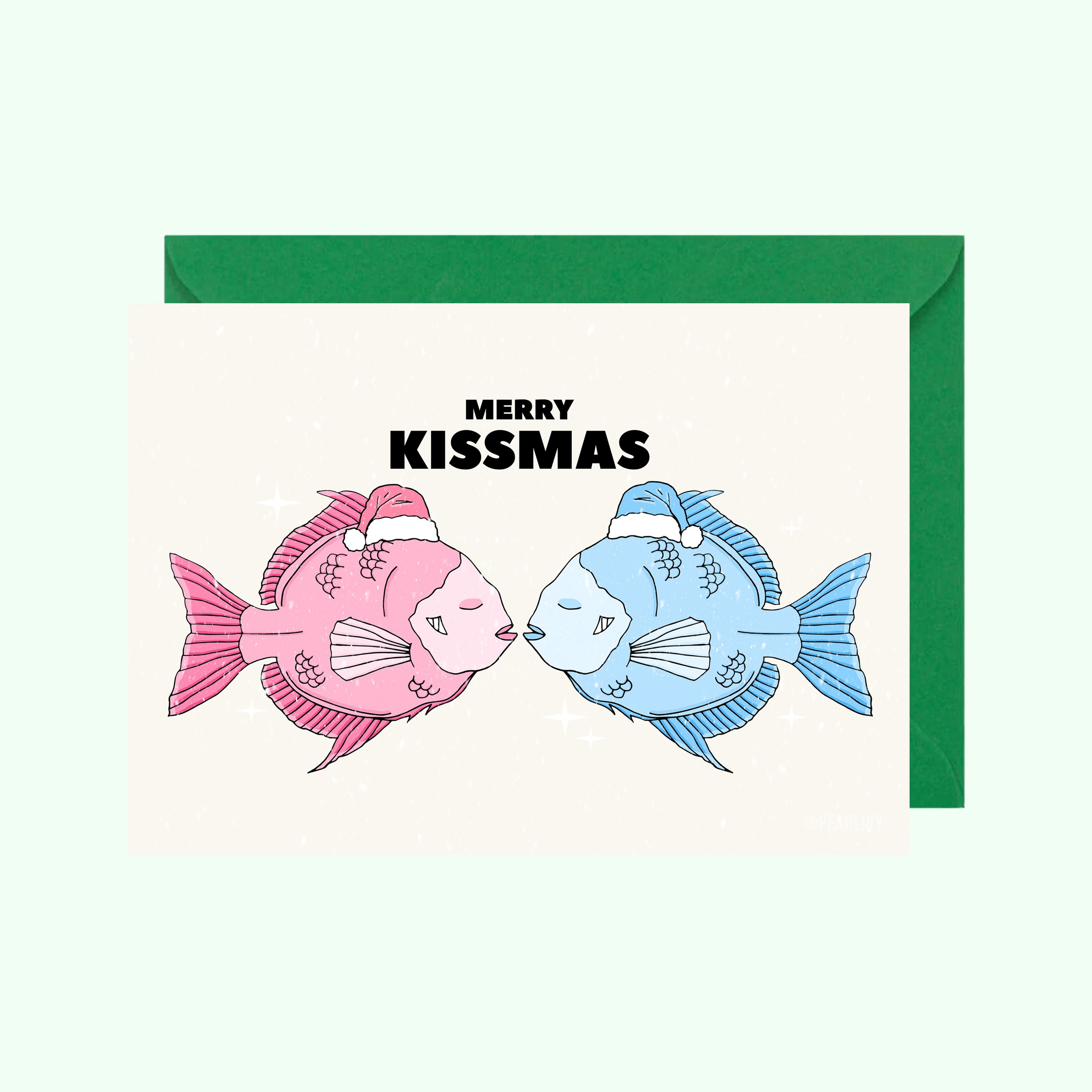 Merry Kissmas Christmas Card