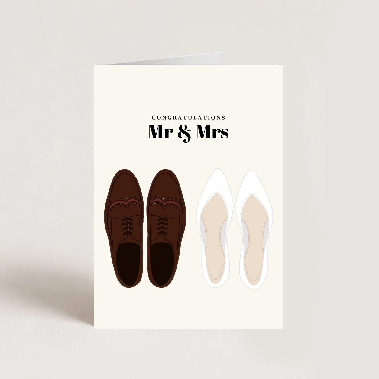 Mr and Mrs Wedding Card