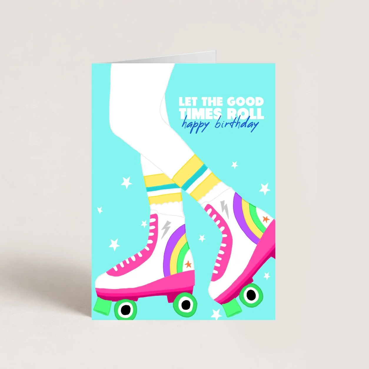 Roller Disco Birthday Card