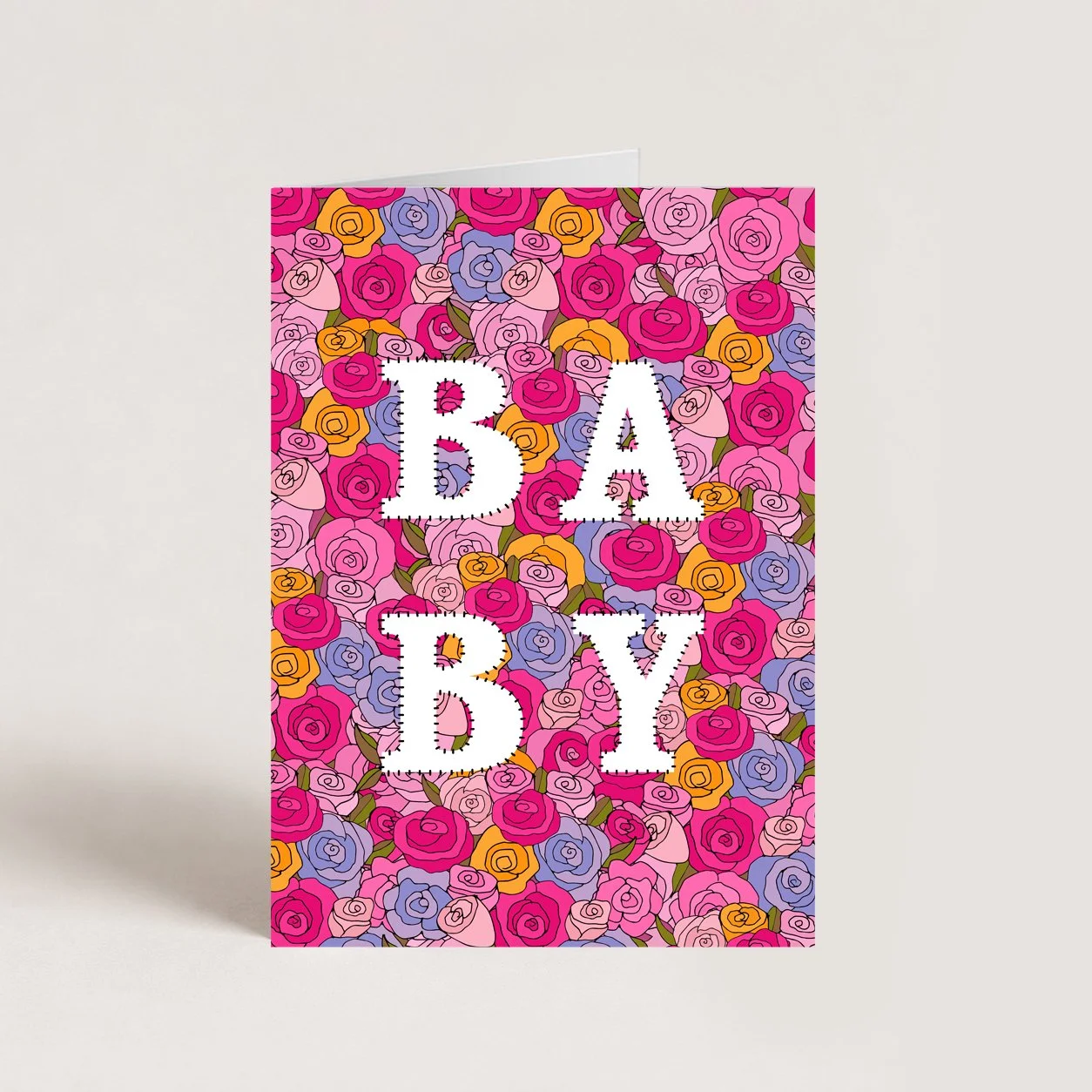 Floral Baby Card