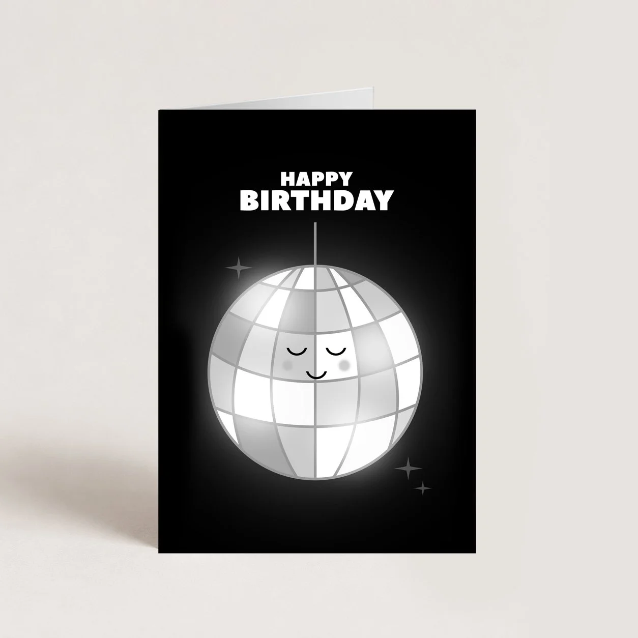 Disco Party Birthday Card