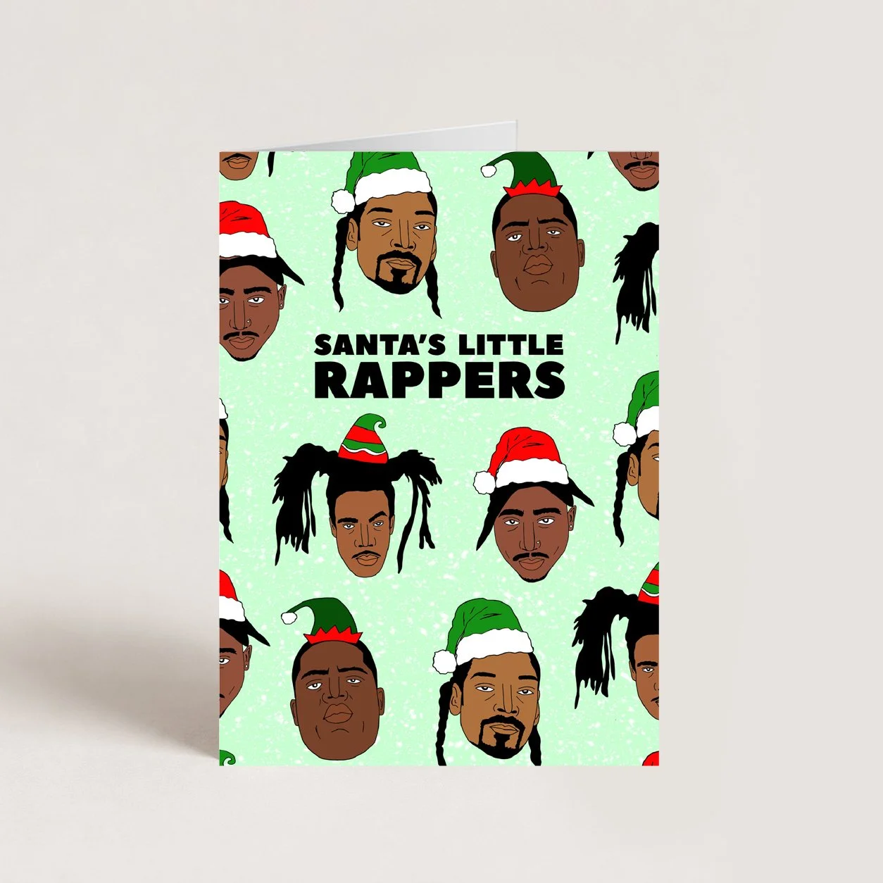 Santa's Little Rappers Christmas Card