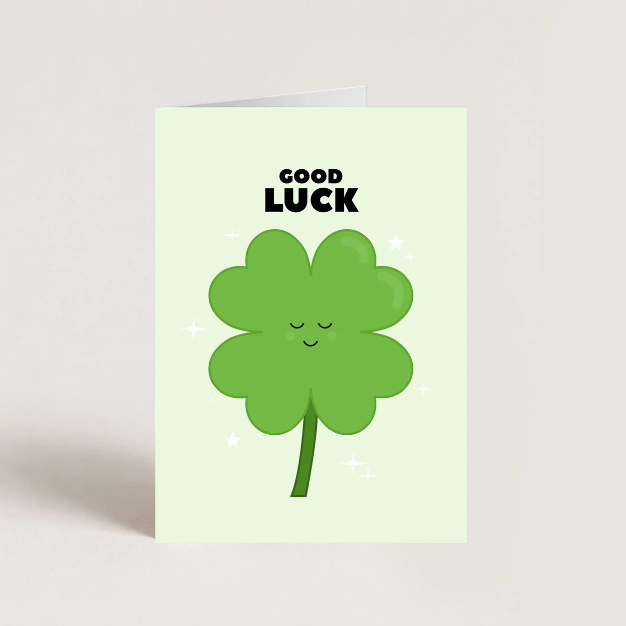 Clover Good Luck Card