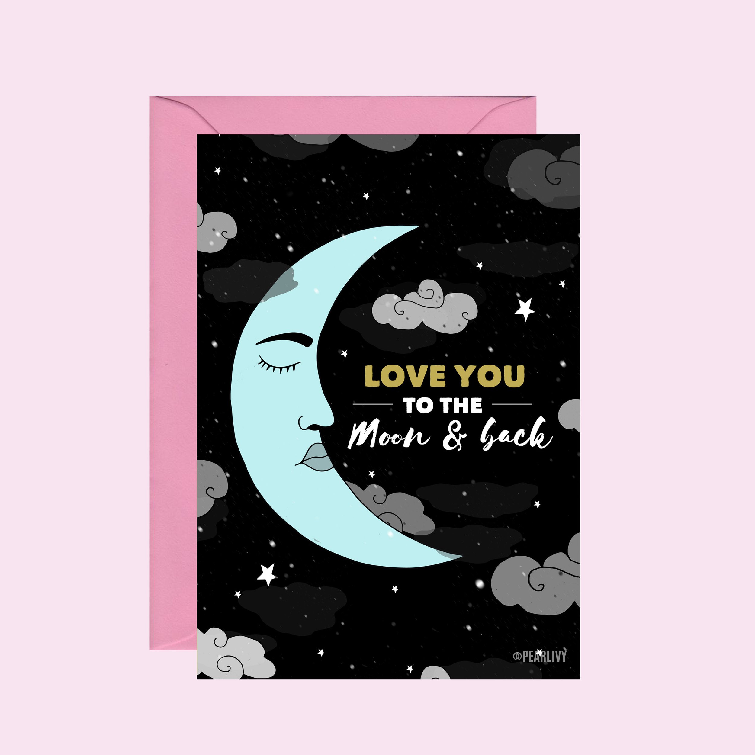 Moon Love Card
