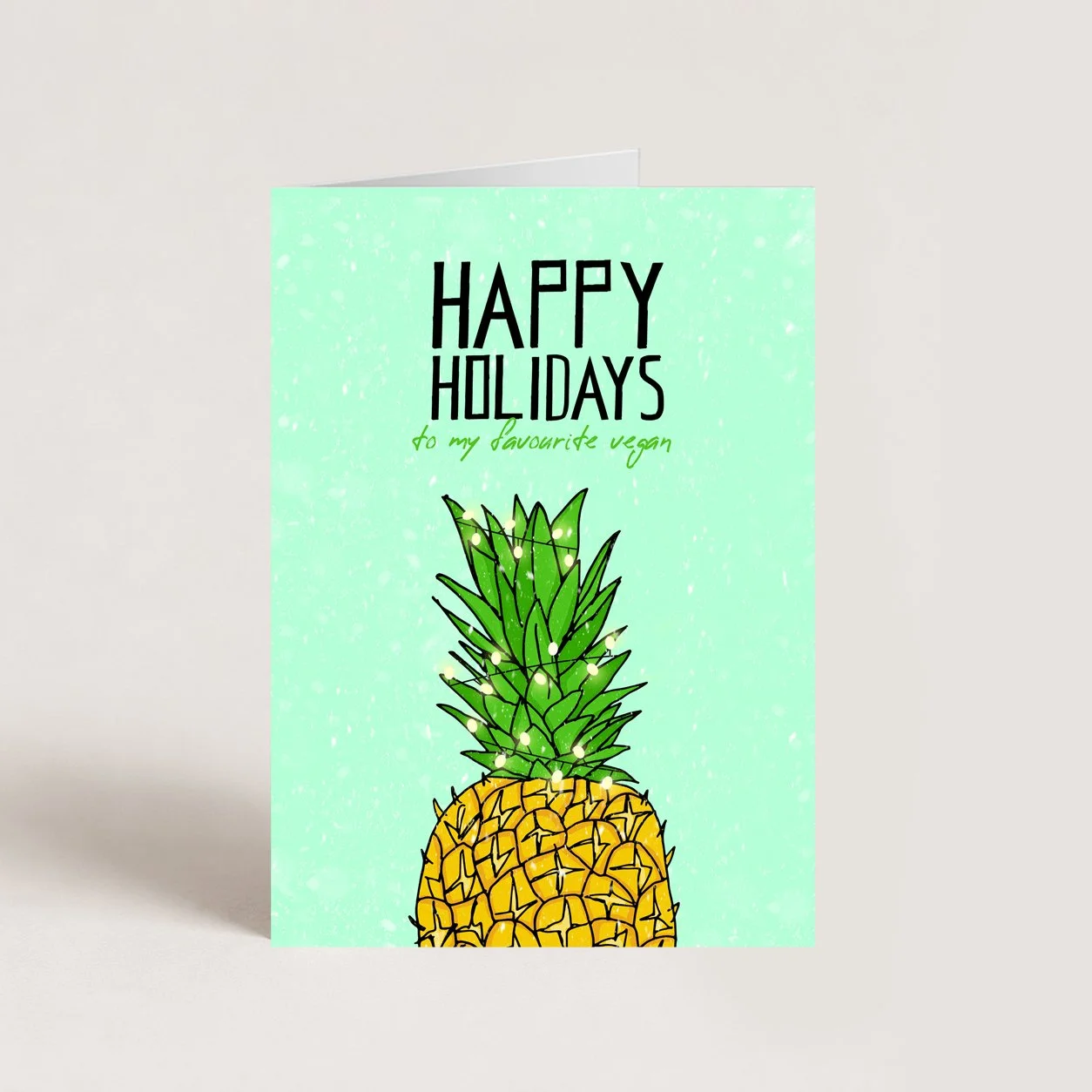Vegan Christmas Card
