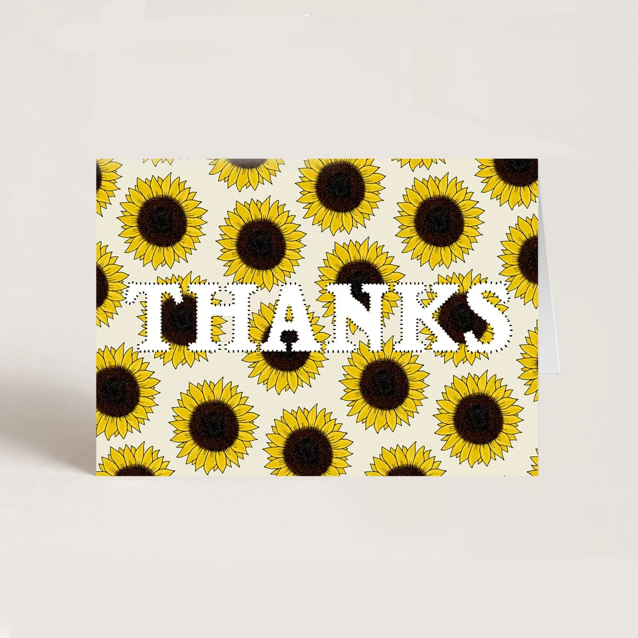 Sunflower Thanks Card